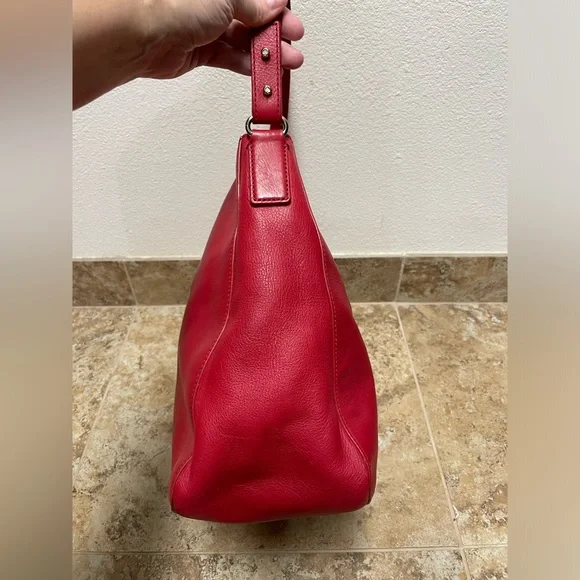 Kate Spade red leather Jamie Chrystie Street hobo shoulder bag - Picture 4 of 14